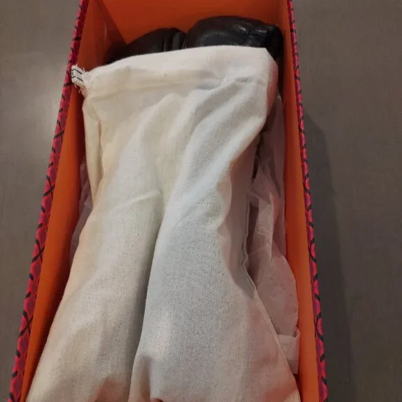 Tory Burch Minnie Travel Ballet with  gold metal logo - Picture 2 of 9